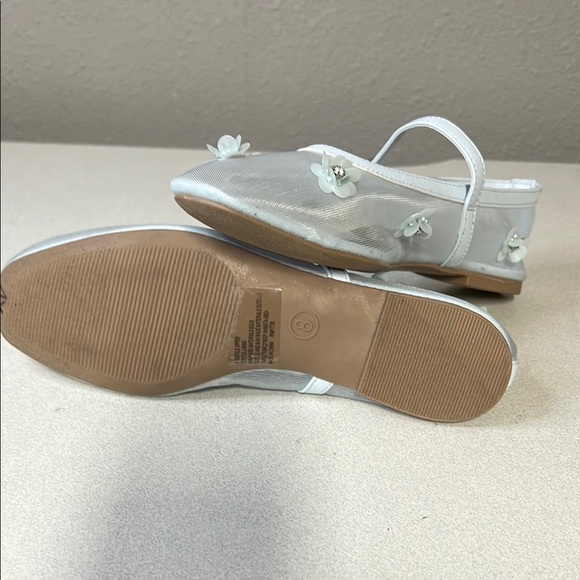 A New Day Light Blue Sheer Floral Flats - Picture 6 of 7